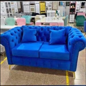 Sofá Chesterfield 2 Cuerpos – Color Azul Rey
