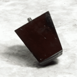 Pata Rectangular Corta de Madera Color Café – Diseño Moderno